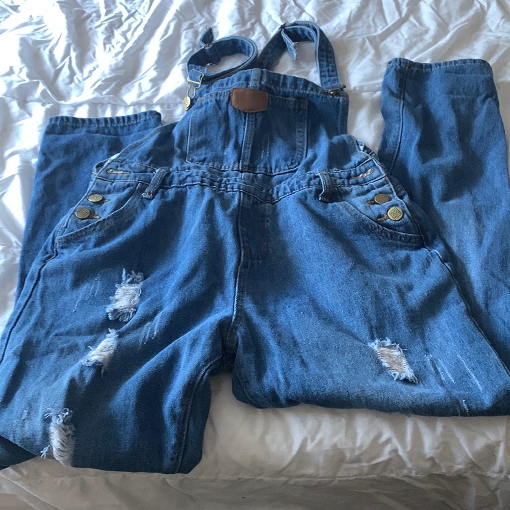 Denim Overalls with adjustable straps